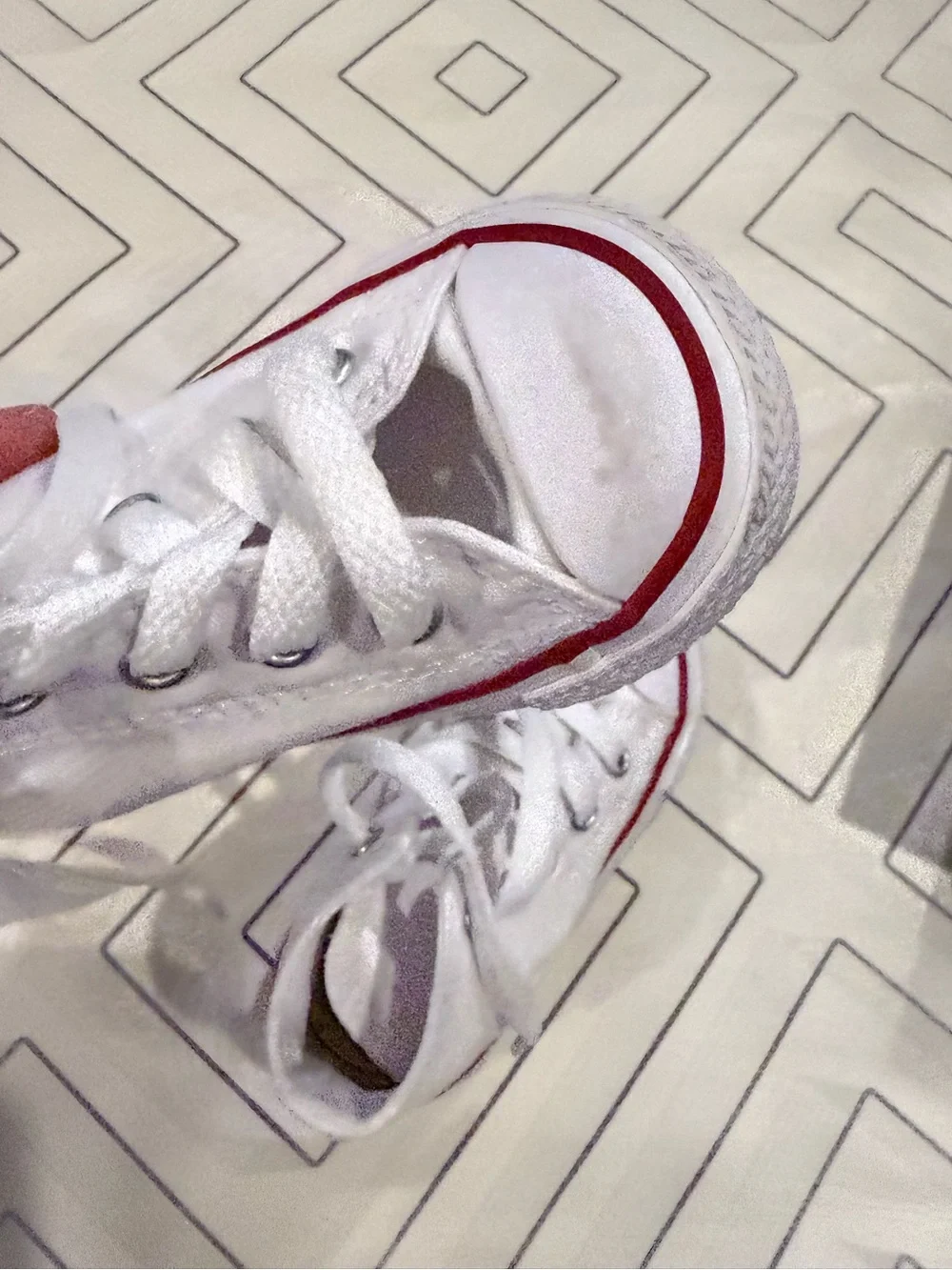 Converse Kids White Canvas High-Top Sneakers